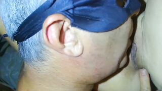 My husband licks my pussy and then fills it up with his hot load