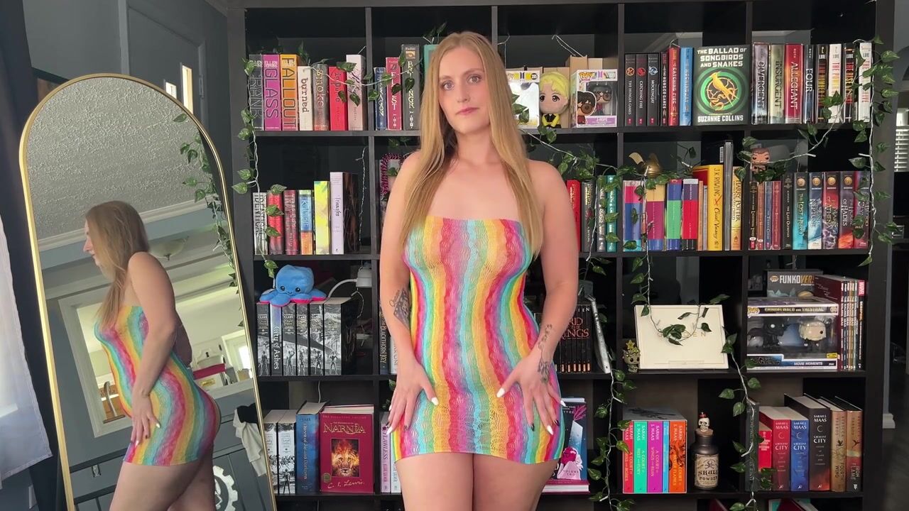 Stunning Blonde's See-Through Dress Try-On: A 4K Fashion Haul Experience