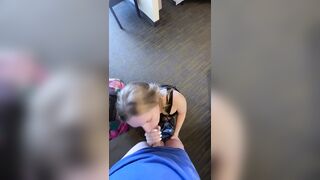 Horny hotel guest giving the bag boy an extra tip