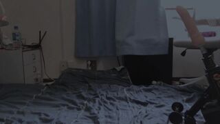 【月野ゆめ】女装フェラチオ練習したら興奮になってアナニーした。メスイキ