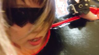 女子大生　初めてのＳＭプレイ　ギロチン　拘束　バイブ攻め　変態の私を見て！！