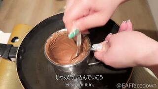 チンコの型を取ってチンコチョコを作り自分のコピーチンコと3Pしてみた！