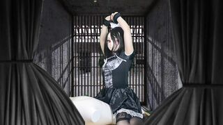 HENTAI Aibu。牢獄。メイド。拘束されながらオナニー。