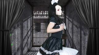 HENTAI Aibu。牢獄。メイド。拘束されながらオナニー。