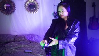 ASMR Mistress Mara's New Leather Jacket with Driving Gloves