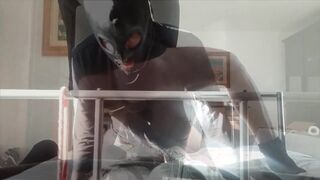 30 Minutes of Captivating Bondage Play with a Stunning Miniskirt and High Heels - Intense Pleasure Awaits!