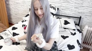 Exploring New Pleasures: Playful Schoolgirl and Exciting Anal Toy Adventure