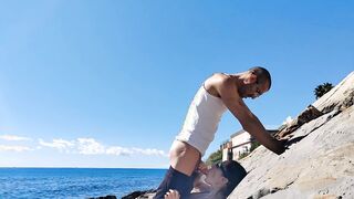Seaside Adventures: A Spontaneous Encounter with an Adventurous Couple