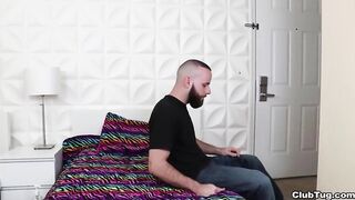 Blonde Beauty Teases and Pleasures a Naked Guy in an Intimate Encounter