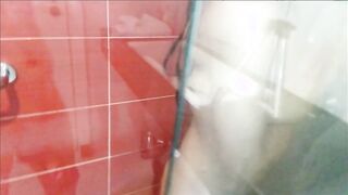 Caught in the Act: Temptation in the Shower with a Sultry Brunette!