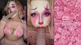 Playful Clown Girl's Wild Dildo Adventure // SimpleSuccubus
