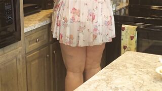 Curvy Maid in a Mini Dress: Busty Beauty with an Alluring Figure!