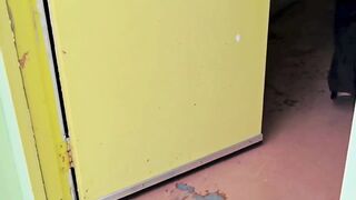 Steamy Laundry Room Encounter: Curvy Milf's Close-Up Moment of Pleasure and Surprise