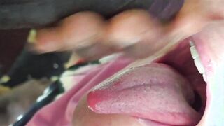 Intense Blowjob Experience: Big Beautiful Woman Takes on a Huge Load!
