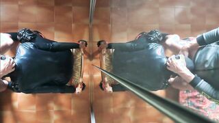 Milf chairtied, throatfucked with ring gag and throatpie