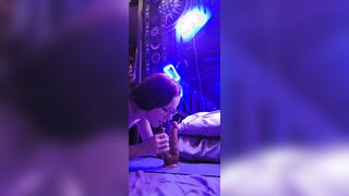 Tattooed OF MILF @nephilaaranea Enjoys Pussy & Anal Dildo Double Penetration - Solo Female Orgasm