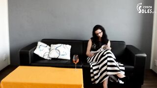 She knows what you like (POV foot worship, high heels, sexy bare feet, colleague feet, sexy soles)
