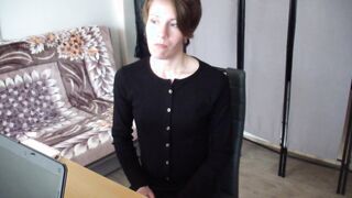 Admission interview of young shy woman - she wants to be a secretary