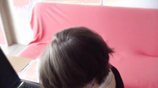 Young sexy secretary fucks with her dirty boss again