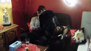 Bizzare couple fucks in a hotel room including anal playing