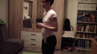Young naive russian sporty girl fucked by her coach during training