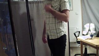 Dirty men´s sexual exam of older grey man - part 1