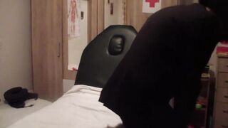 Special male sexual examination by a young female doctor