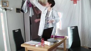 special male sexual exam by sexy lady doctor