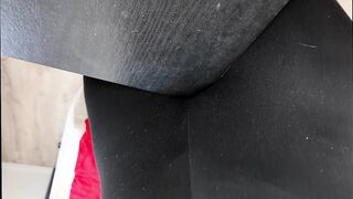 I'm rubbing this long Clit at table POV - Perfect Homeoffice, hope my boss cant see this