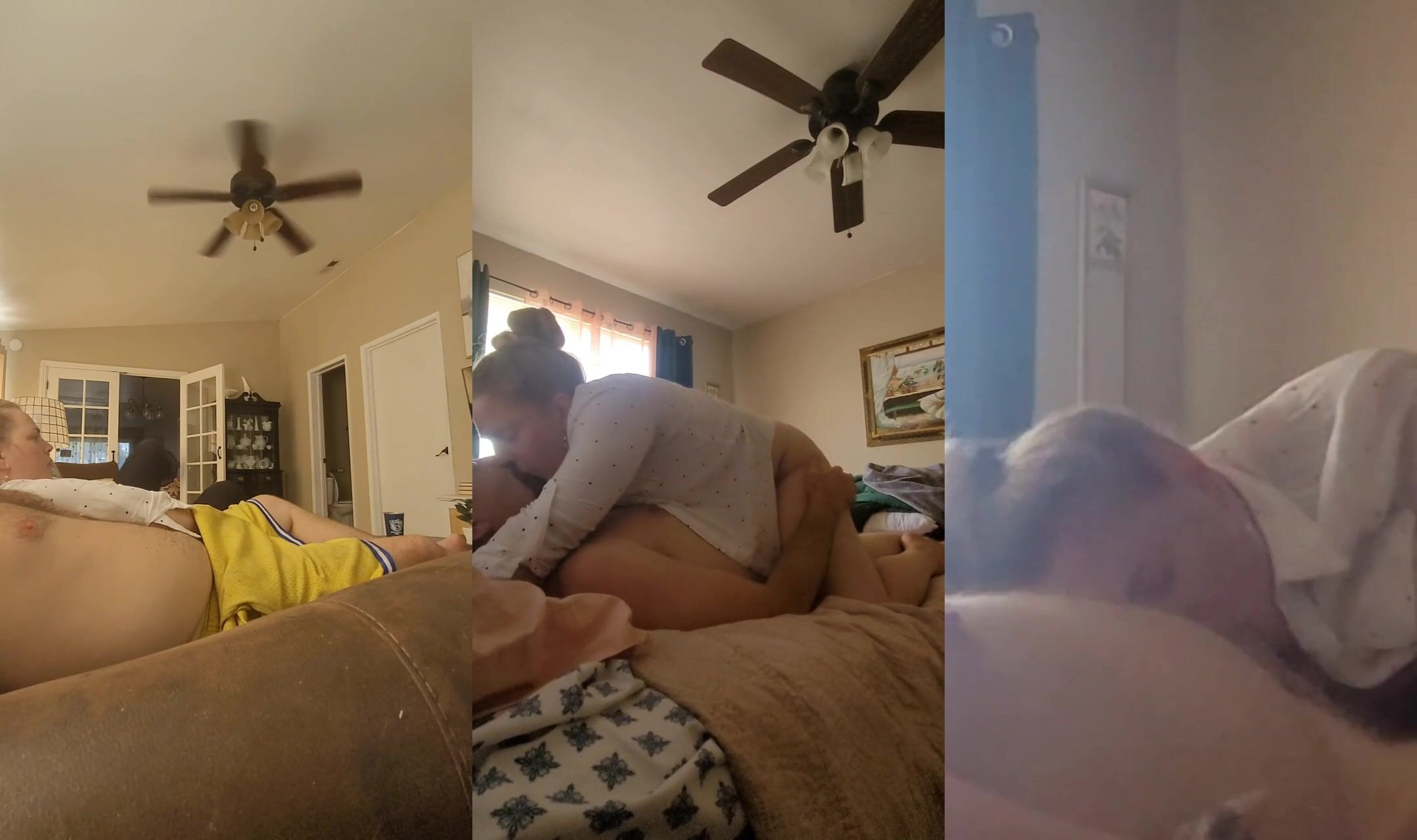 Choking Hubby while CUMMING on his DIck then I suCK all the CuM OUT