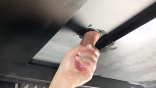 "Milked in my heel" footjob then put my toes in his cum
