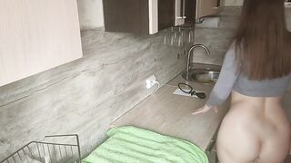 Fucked her tight ass and pumped her with thick sperm