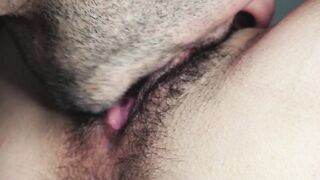 He gets down on his knees and eats my pussy passionately