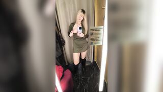 Stunning Blonde MILF's Unexpected Dressing Room Surprise