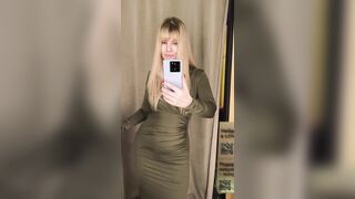 Stunning Blonde MILF's Unexpected Dressing Room Surprise