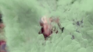 Karlie fucks her creamy pussy while showing off her cute feet.
