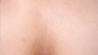 Examine my pregnant vagina but decide to cum in my ass