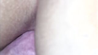 Examine my pregnant vagina but decide to cum in my ass