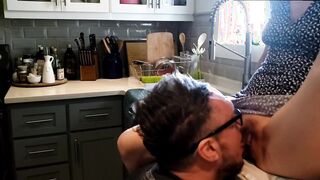 Kitchen Sex! Hubby Cums On Wife's Ass. Real Amateur Couple Homemade.