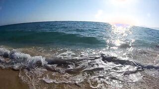 Just playing naked at a deserted beach