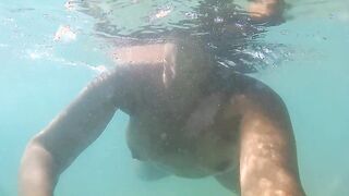 Just playing naked at a deserted beach