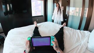 Gamer Boyfriend Can't Resist Hot MILF's Demands for Attention - POV Full Experience!
