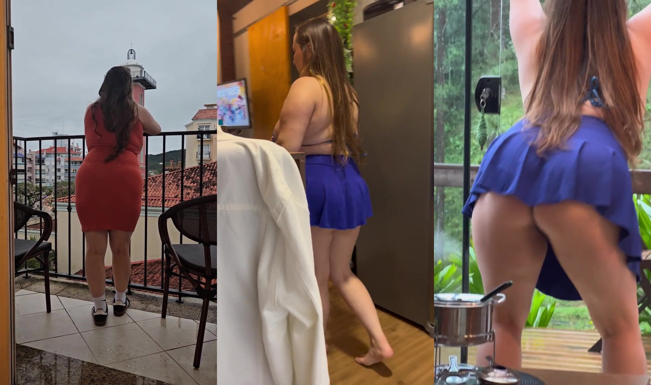 Playful Plus-Size Beauty Dances and Dazzles at the Resort!
