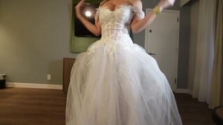 Blonde Bimbo Bride's Wild Wedding Night Adventure with Her Husband!