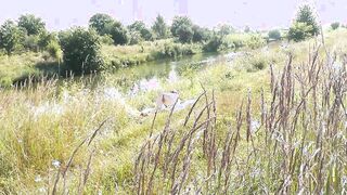 Curious Bystander Catches Stunning Milf Sunbathing at the Beach - POV Experience!