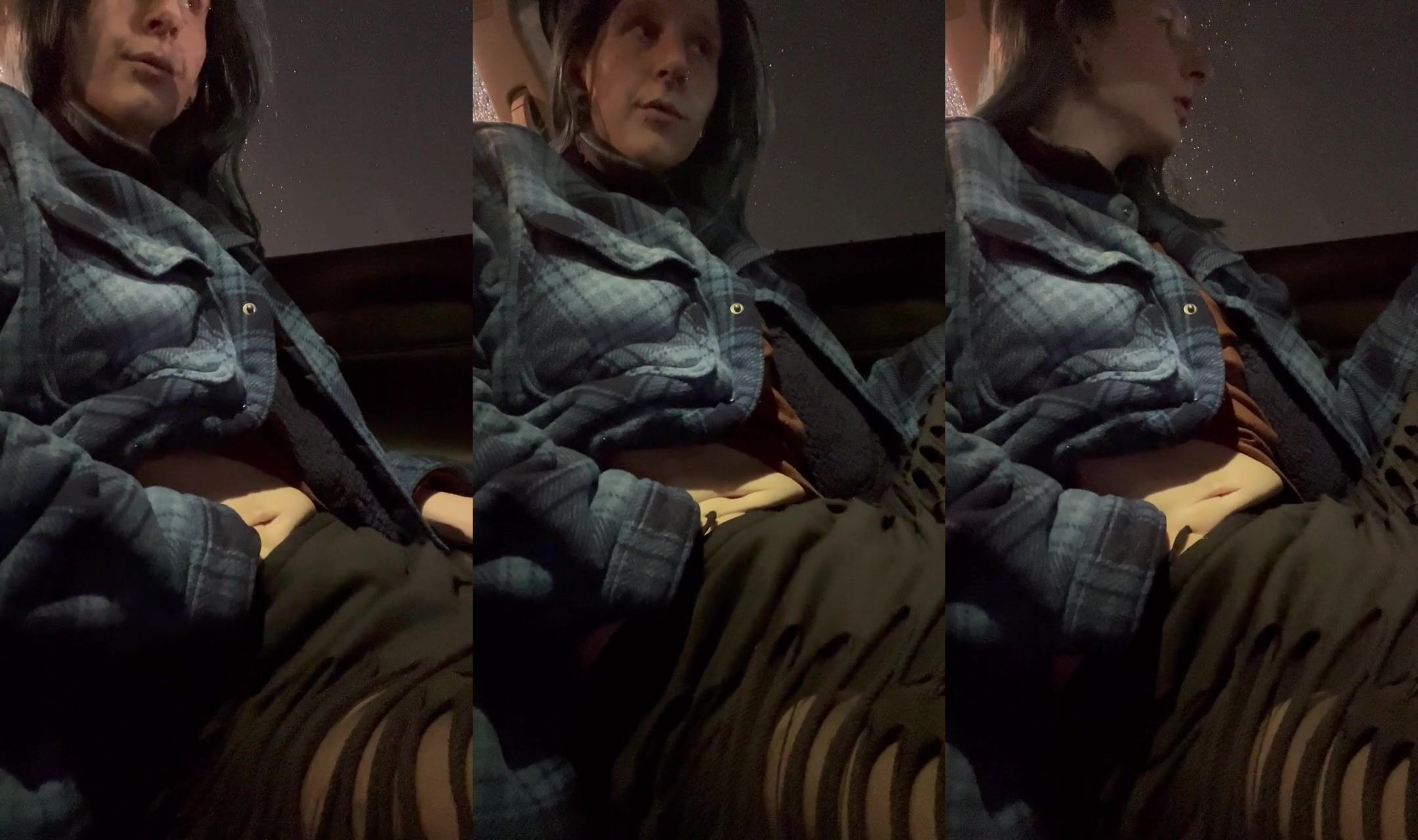 Unexpected Pleasure: A Stormy Encounter in a Parking Lot