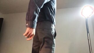 Dapper Guy Enjoys a Private Moment in a Suit
