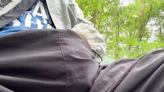 Unexpected Public Encounter: A Bold Display of Confidence and Pleasure