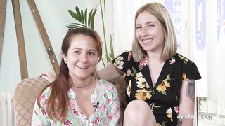 First-Time Fun: Passionate Lesbians Explore Each Other on Camera