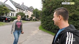 Curvy Katrin Takes on a Bold Encounter with a Handsome Stud - Amateur European Adventure